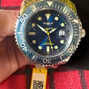 Invicta Blue and Silver Men's Watch